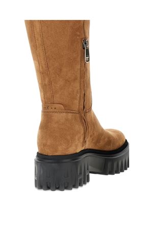 stivali in pelle marrone HOGAN | HXW7000FV40BYES609