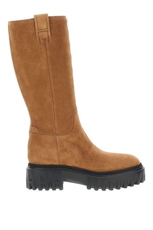 stivali in pelle marrone HOGAN | HXW7000FV40BYES609