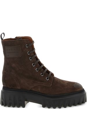 stivali in pelle marrone HOGAN | HXW7000FW70ULWS610