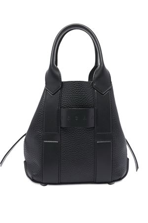 black leather tote bag HOGAN | KBW01OA0100UH9B999