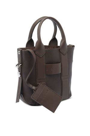 brown leather tote bag HOGAN | KBW01OA0100UH9S610