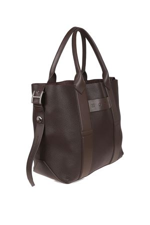 brown leather bag HOGAN | KBW01OA0300UH9S610