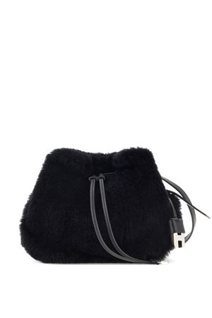 borsa in pelle nero HOGAN | KBW01RK6100UGX7D86