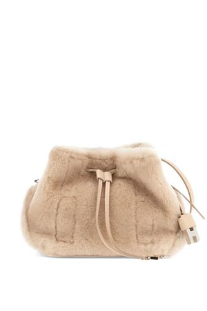borsa in pelle beige HOGAN | KBW01RK6100UGX7D87