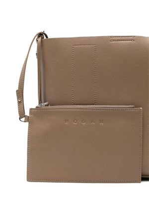 beige leather bag HOGAN | KBW01RS0200TZPC414
