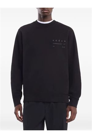 Maglia girocollo in felpa di cotone HOGAN | KQMB551204TXUYB999