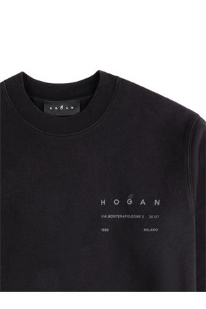 Maglia girocollo in felpa di cotone HOGAN | KQMB551204TXUYB999
