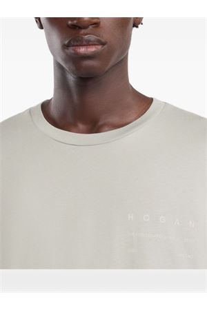 T-shirt in jersey di cotone grigio HOGAN | KQUB3492020WNRB403