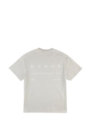 T-shirt in jersey di cotone grigio HOGAN | KQUB3492020WNRB403