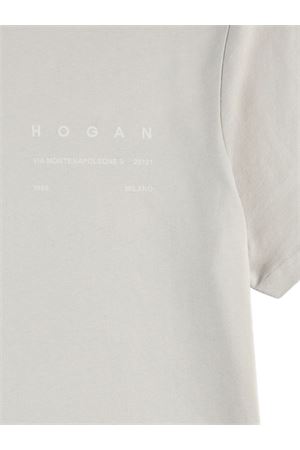 T-shirt in jersey di cotone grigio HOGAN | KQUB3492020WNRB403
