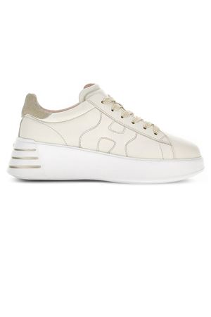 Hogan Rebel sneakers in Ivory nappa leather HOGAN | HXW5640DN61RCB367T