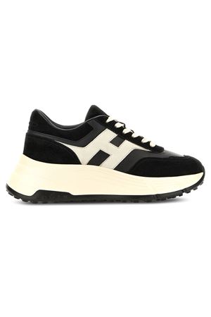 Sneakers Hi-Fi in pelle scamosciata nera HOGAN | HXW6690FR30UHG1023