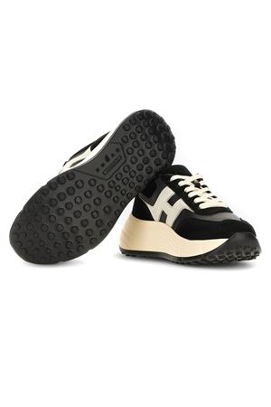 Sneakers Hi-Fi in pelle scamosciata nera HOGAN | HXW6690FR30UHG1023