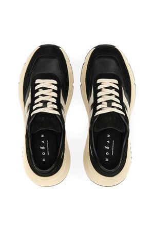 Sneakers Hi-Fi in pelle scamosciata nera HOGAN | HXW6690FR30UHG1023