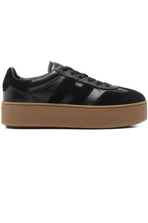 Hogan Cool sneakers in black nappa leather HOGAN | HXW6980FB60UHCB999