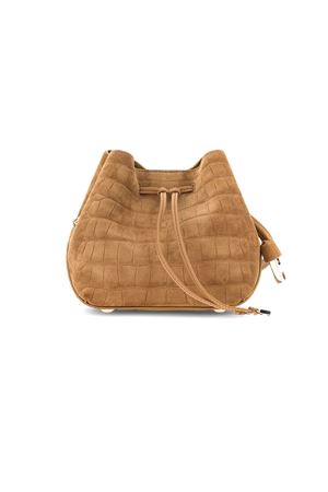 Brown suede bucket bag HOGAN | KBW01RK0100UMNC811
