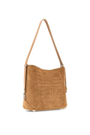 Brown suede hobo bag HOGAN | KBW01RS0200UMNC811