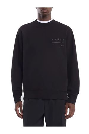 Maglia girocollo in felpa di cotone HOGAN | KQMB551204TXUYB999