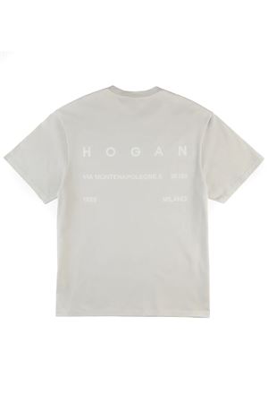 T-shirt in jersey di cotone grigio HOGAN | KQUB3492020WNRB403