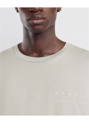 T-shirt in jersey di cotone grigio HOGAN | KQUB3492020WNRB403