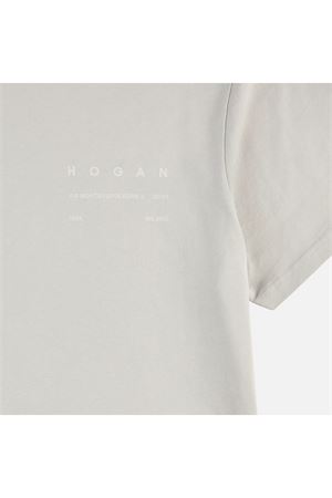T-shirt in jersey di cotone grigio HOGAN | KQUB3492020WNRB403