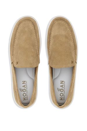 Mocassino in pelle scamosciata marrone HOGAN | GYM6470FJ80TJT0PBJ