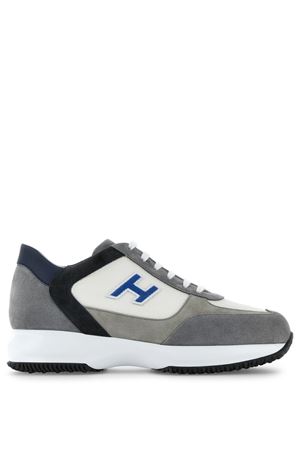 sneakers in pelle grigio HOGAN | HXM00N0Q101QH60SUC