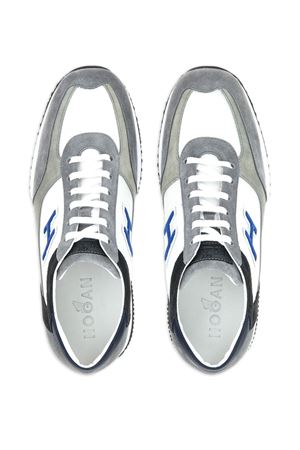 sneakers in pelle grigio HOGAN | HXM00N0Q101QH60SUC