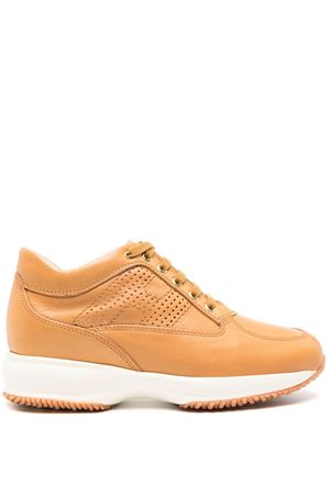 brown leather sneakers HOGAN | HXW00N00E30KXTG608