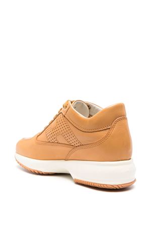 brown leather sneakers HOGAN | HXW00N00E30KXTG608