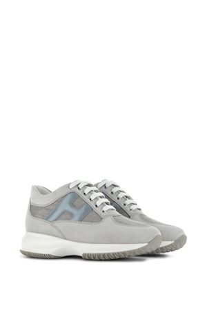 grey leather sneakers HOGAN | HXW00N0EX90T1K02SU