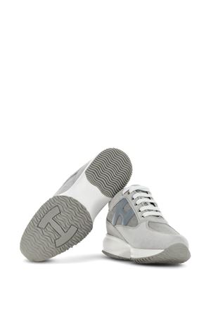grey leather sneakers HOGAN | HXW00N0EX90T1K02SU