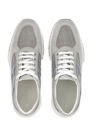 grey leather sneakers HOGAN | HXW00N0EX90T1K02SU