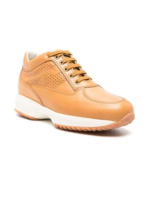 brown leather sneakers HOGAN | HXW00N00E30KXTG608