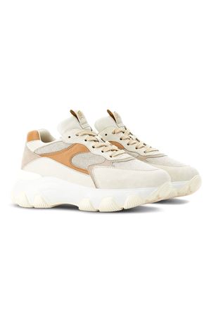 Hyperactive In Pelle Beige HOGAN | HXW5400DG60T750YSS