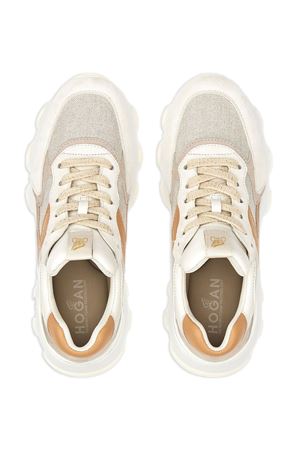 Hyperactive In Pelle Beige HOGAN | HXW5400DG60T750YSS