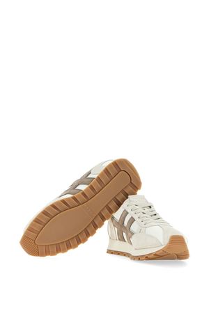 Sneakers Hogan 86er Avorio Bianco Marrone HOGAN | HXM6710FQ80U6A276M