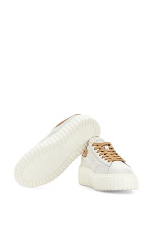 Sneakers Hogan H-StripesIvory Brown HOGAN | HXW6450FC60LE90CA9