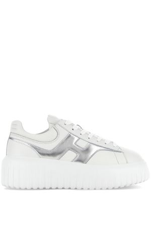 Sneakers Hogan H-Stripes Bianco Argento HOGAN | HXW6450FE91NCS0351