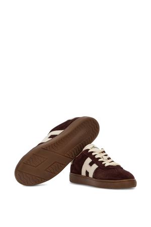 burgundy leather sneakers HOGAN | HXW6470FB60UHK0GAG