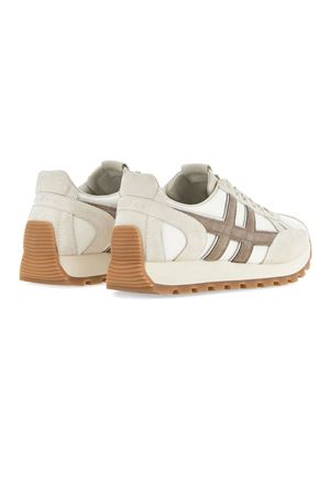 Sneakers Hogan 86er Avorio Bianco Marrone HOGAN | HXM6710FQ80U6A276M