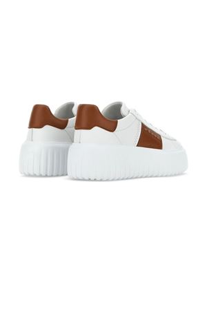 Sneakers Hogan H-Stripes White Brown HOGAN | HXW6450FO70LE90446