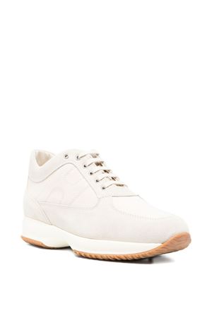 Interactive sneakers in beige suede HOGAN | HXM00N00E10UY60TT8