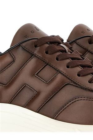 Hyperlight trainers in brown nappa leather HOGAN | HXM5630FR30QTUS013