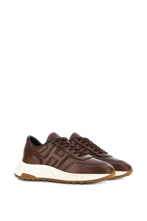 Hyperlight trainers in brown nappa leather HOGAN | HXM5630FR30QTUS013