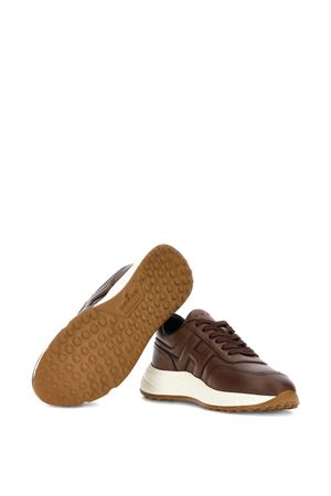 Hyperlight trainers in brown nappa leather HOGAN | HXM5630FR30QTUS013