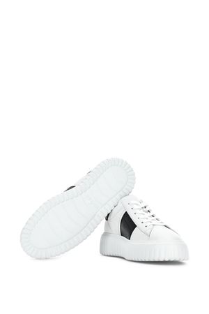 h-stripes in pelle bianco HOGAN | HXM6450FO70LE99998