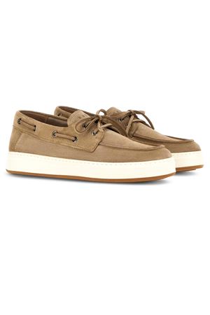 Hogan H-TV Beige Boat Shoes HOGAN | HXM6680GB60BTMC808