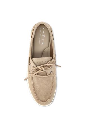 Hogan H-TV Beige Boat Shoes HOGAN | HXM6680GB60BTMC808
