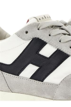 Hogan Athletic Blue, Gray, and Red Sneakers HOGAN | HXM6990FZ90UZA793S